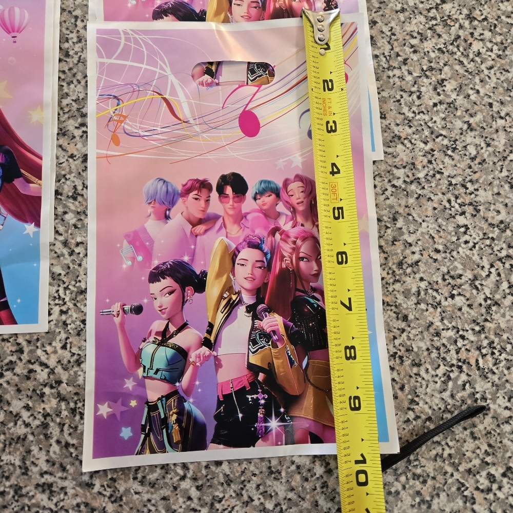 K-Pop Demon Hunters Party Favor Bags With Stickers - Picture 5 of 9